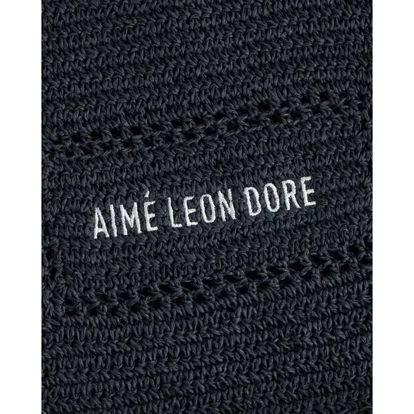 Aime Leon Dore Crochet Tote Bag Navy